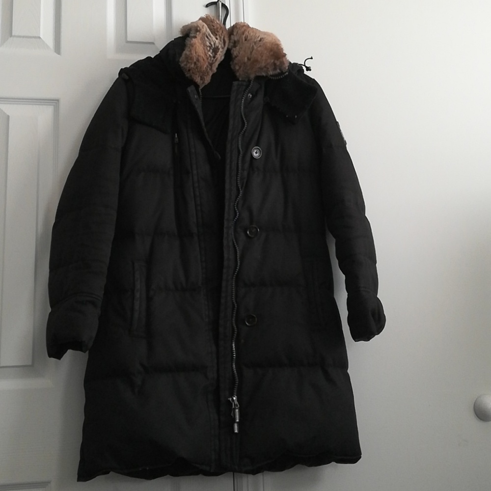 Long puffer coat, super warm